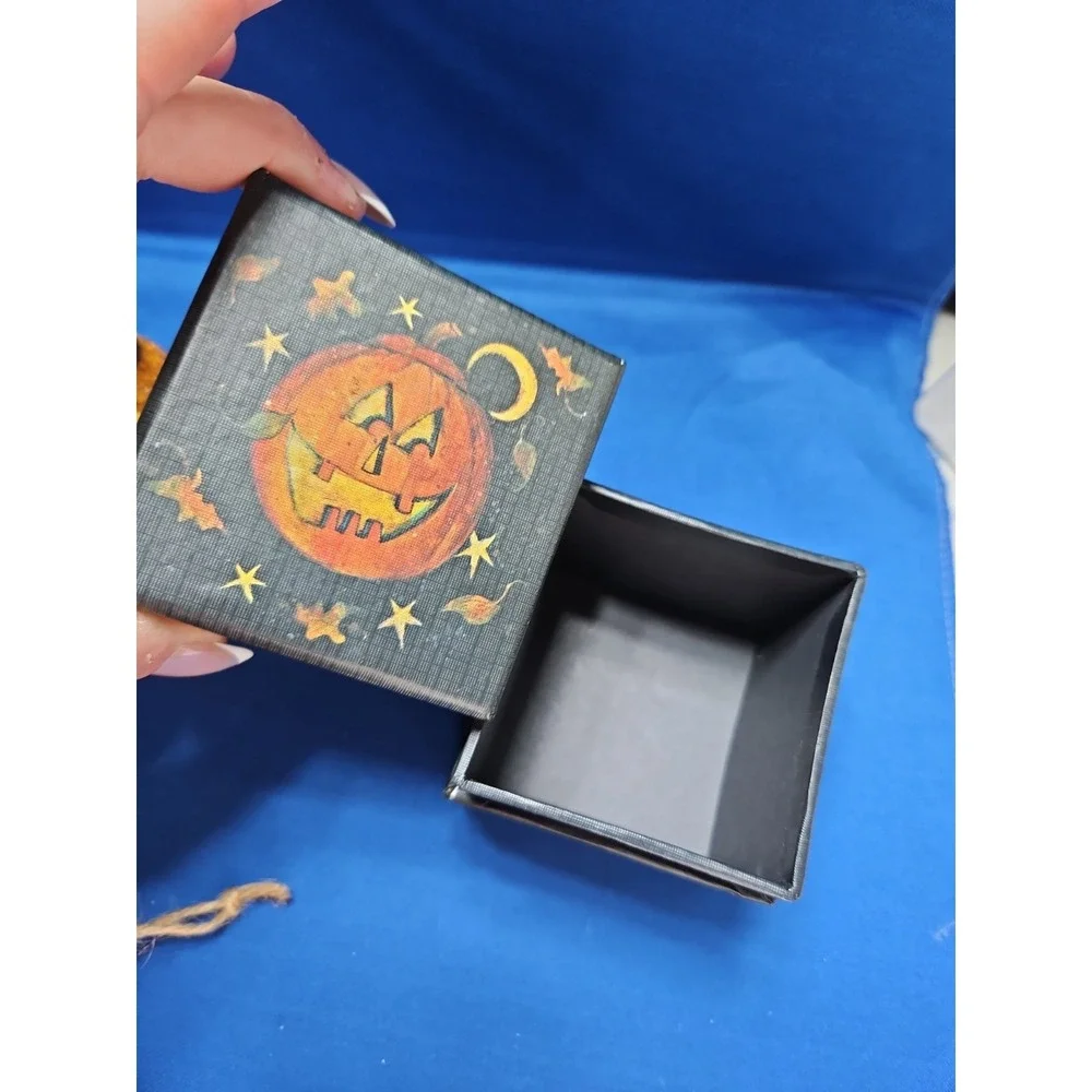 Bob's Boxes Small Box Jack Pumpkin Halloween Susan Winget Vintage 3.25
